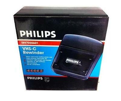 New Philips Vhs-c (compact Vhs Tape) Rewinder Prolong Camcorder Auto Shut Off